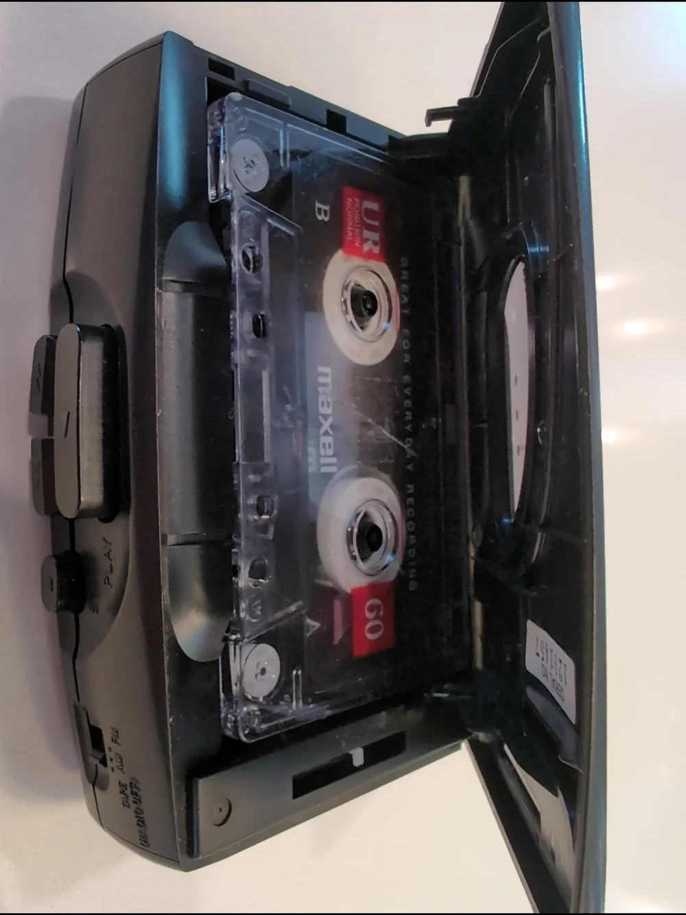 Sony Walkman WM-FX21 AM/FM Radio Cassette Tape Player FOR PARTS ONLY Black VTG